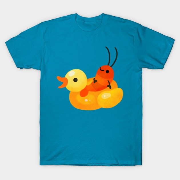 Cherry shrimp in the swimming pool T-Shirt by pikaole